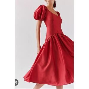 Free People Hutch Brighton Dress Red Size 10